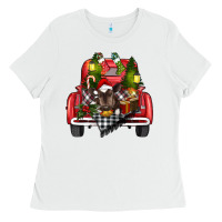 White christmas truck Ladies Tee - RanaPortraitStore