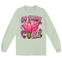 Matcha go fight cure pumpkin Long Sleeve Tee - texasbilliewilder