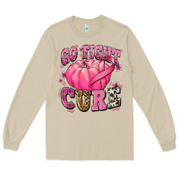 Mushroom go fight cure pumpkin Long Sleeve Tee - texasbilliewilder