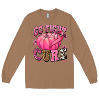 Go Fight Cure Pumpkin Long Sleeve Tee | Teevron