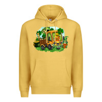 Antique Gold truck saint patricks day Premium Hoodie - FaDigitalArtStudio