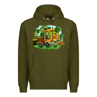 Army Green truck saint patricks day Premium Hoodie - FaDigitalArtStudio