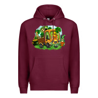 Burgundy truck saint patricks day Premium Hoodie - FaDigitalArtStudio