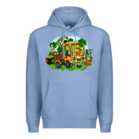 Colony Blue truck saint patricks day Premium Hoodie - FaDigitalArtStudio