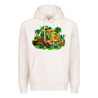 Pale Pink truck saint patricks day Premium Hoodie - FaDigitalArtStudio