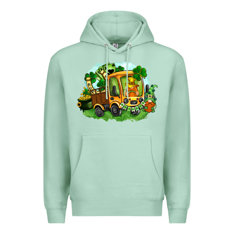 Truck Saint Patricks Day Premium Hoodie by FaDigitalArtStudio | Teevron