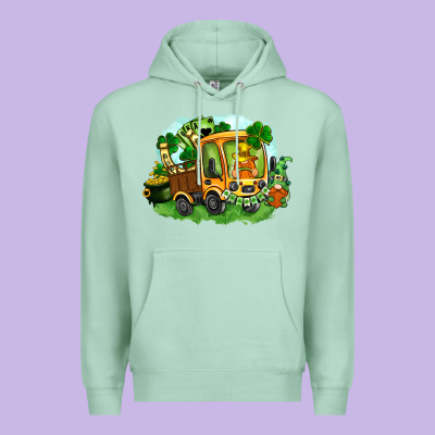 Truck Saint Patricks Day Premium Hoodie Designed By Fadigitalartstudio