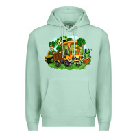 Seafoam truck saint patricks day Premium Hoodie - FaDigitalArtStudio