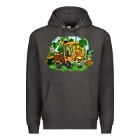 Smoke truck saint patricks day Premium Hoodie - FaDigitalArtStudio