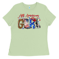 Matcha all american girl Ladies Tee - NancyCooperArtShop