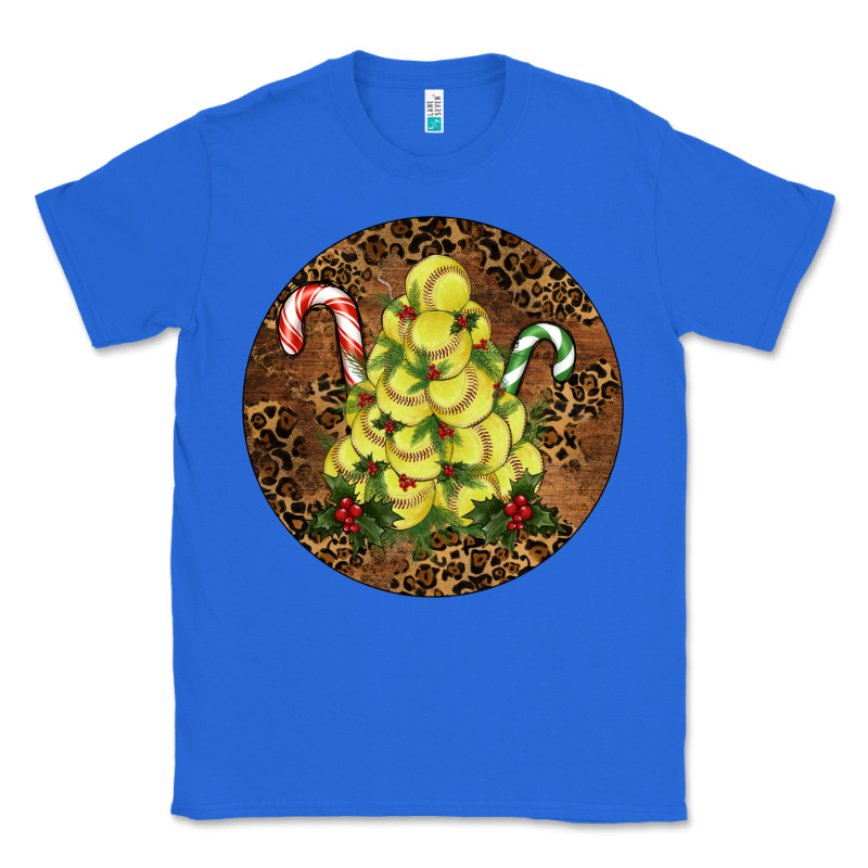 Softball Leopard  Christmas Classic Tee by RanaPortraitStore | Teevron
