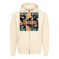 Sandshell nail queen hand and polish with lights and leopard seamless pattern bb Zipper Hoodie - BundleAndBundleShop