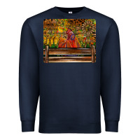 Navy Farm Life Rooster Premium Sweatshirt - CowhideDigitalArt
