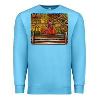 Ocean Blue Farm Life Rooster Premium Sweatshirt - CowhideDigitalArt