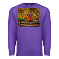 Purple Farm Life Rooster Premium Sweatshirt - CowhideDigitalArt