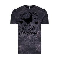Cloud Black Just A Girl Who Love Chickens Vintage Tee - Bettercallsaul