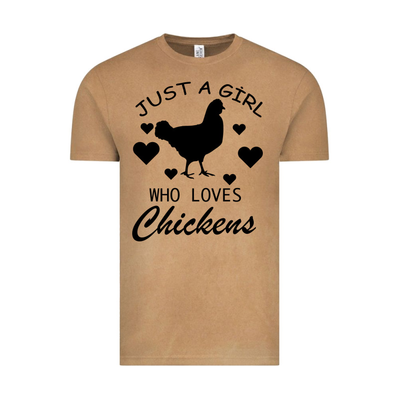 Just A Girl Who Love Chickens Vintage Tee by Bettercallsaul | Teevron