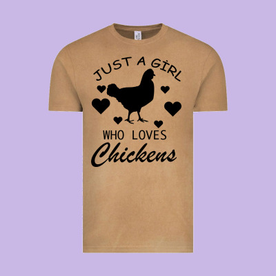 Just A Girl Who Love Chickens Vintage Tee Designed By Bettercallsaul