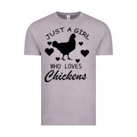 Vintage Zinc Just A Girl Who Love Chickens Vintage Tee - Bettercallsaul