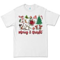 White merry bright Premium Tee - MaliasSmallBusiness