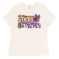 Bone stars and stripes Ladies Tee - NancyCooperArtShop