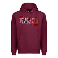 Burgundy xoxo calf Premium Hoodie - RanaPortraitStore