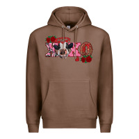 Chestnut xoxo calf Premium Hoodie - RanaPortraitStore