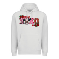 Dove Grey xoxo calf Premium Hoodie - RanaPortraitStore