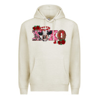 Oatmeal Heather xoxo calf Premium Hoodie - RanaPortraitStore