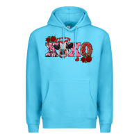 Ocean Blue xoxo calf Premium Hoodie - RanaPortraitStore