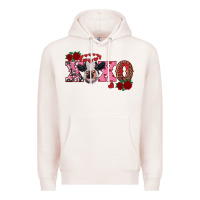 Pale Pink xoxo calf Premium Hoodie - RanaPortraitStore