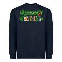 Navy Whiskey business St. Patrick's Day Heavyweight Sweatshirt - CowGirlArtShop