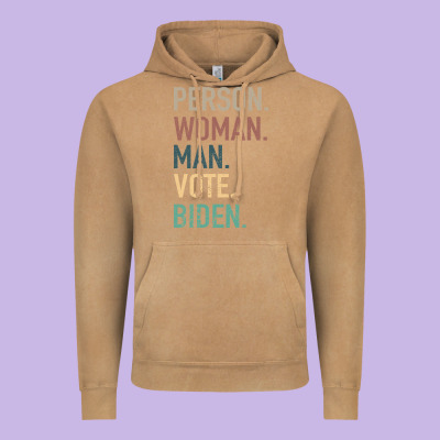 Person Woman Man Vote Biden Vintage Hoodie Designed By Bettercallsaul