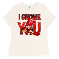 Bone i gnome you with roses Ladies Tee - NancyCooperArtShop