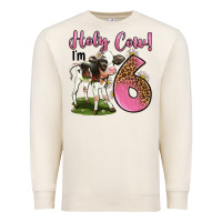 Sandshell holy cow i'm 6 years old Premium Sweatshirt - LillyAllenDesigns