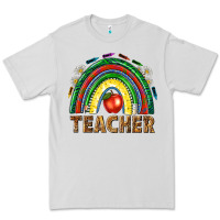 Dove Grey rainbow teacher Premium Tee - NancyCooperArtShop