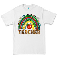 White rainbow teacher Premium Tee - NancyCooperArtShop
