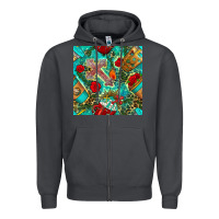 Smoke faith coffee cup and cross with leopard and roses seamless pattern bbs Zipper Hoodie - BundleAndBundleShop