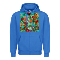 True Royal faith coffee cup and cross with leopard and roses seamless pattern bbs Zipper Hoodie - BundleAndBundleShop