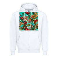 White faith coffee cup and cross with leopard and roses seamless pattern bbs Zipper Hoodie - BundleAndBundleShop