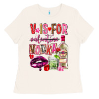 Bone v is for vodka Ladies Tee - NancyCooperArtShop