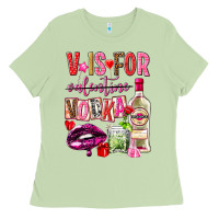 Matcha v is for vodka Ladies Tee - NancyCooperArtShop
