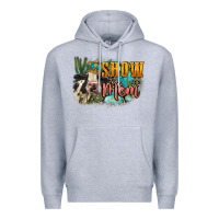 Heather Grey Show mom cow Mother's Day Premium Hoodie - FaDigitalArtStudio