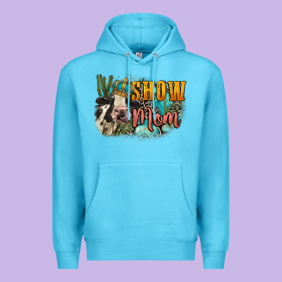 Show Mom Cow Mother's Day Premium Hoodie Designed By Fadigitalartstudio