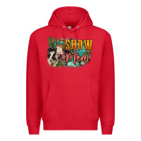 Red Show mom cow Mother's Day Premium Hoodie - FaDigitalArtStudio