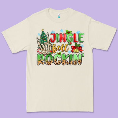 Jingle Bell Rockin' Premium Tee Designed By Maliassmallbusiness