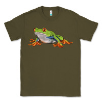 Army Green red eyed tree frog Classic Tee - LillyAllenDesigns