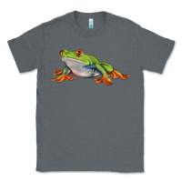 Charcoal Heather red eyed tree frog Classic Tee - LillyAllenDesigns