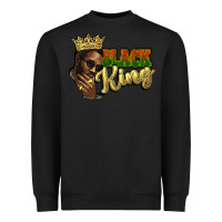 Black Black king Heavyweight Sweatshirt - HowdyJamesFarm