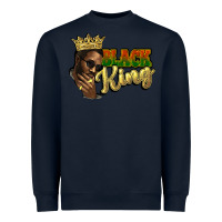 Navy Black king Heavyweight Sweatshirt - HowdyJamesFarm